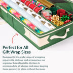 Little ELF Premium Wrapping Paper Storage Organizer
