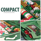 Little ELF Premium Wrapping Paper Storage Organizer