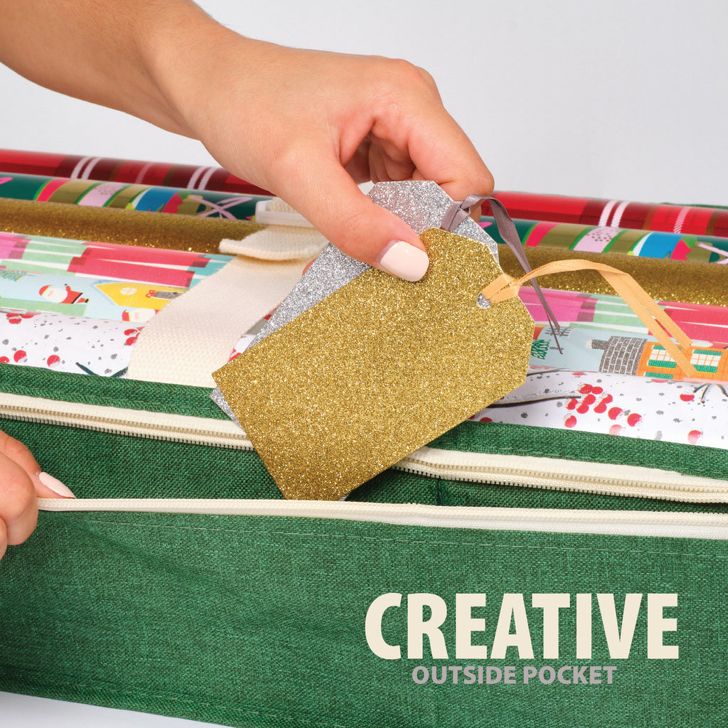 Little ELF Premium Wrapping Paper Storage Organizer