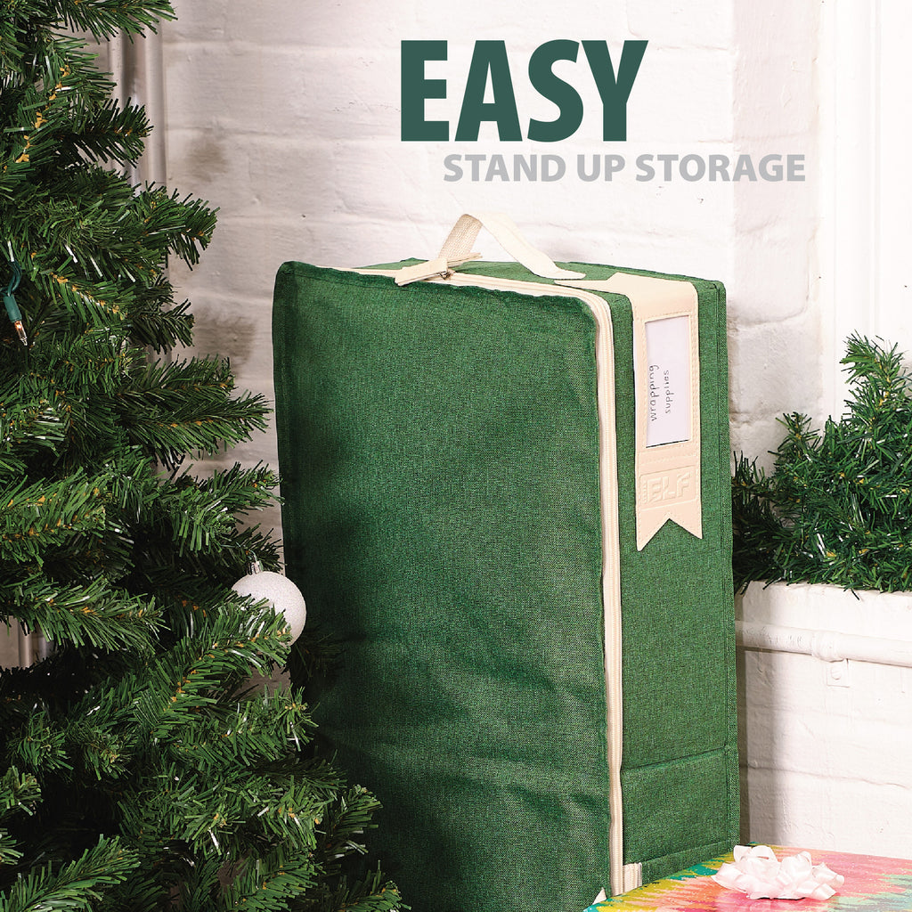 Little ELF Premium Wrapping Paper Storage Organizer