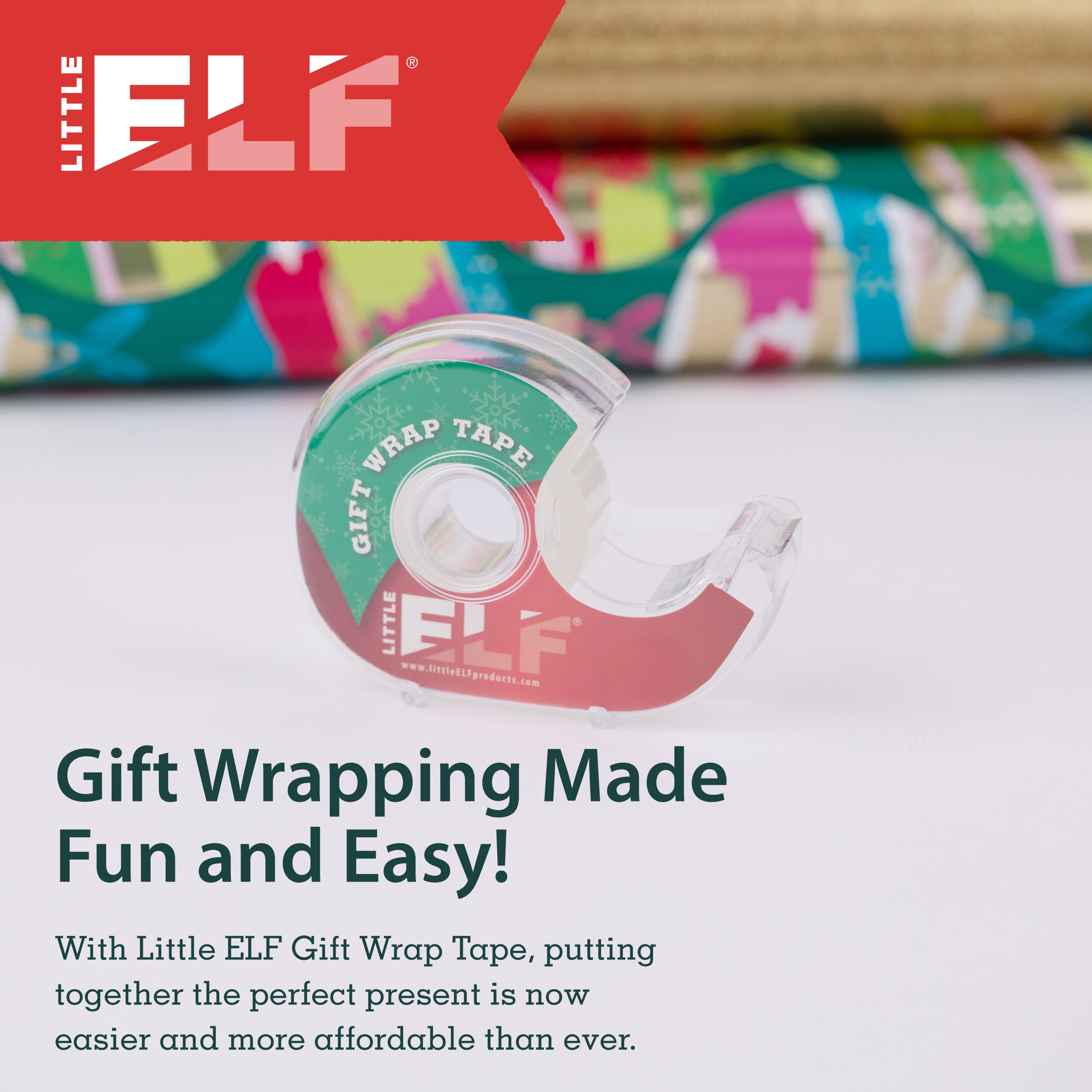 Little ELF Gift Wrap Tape (6-Rolls)