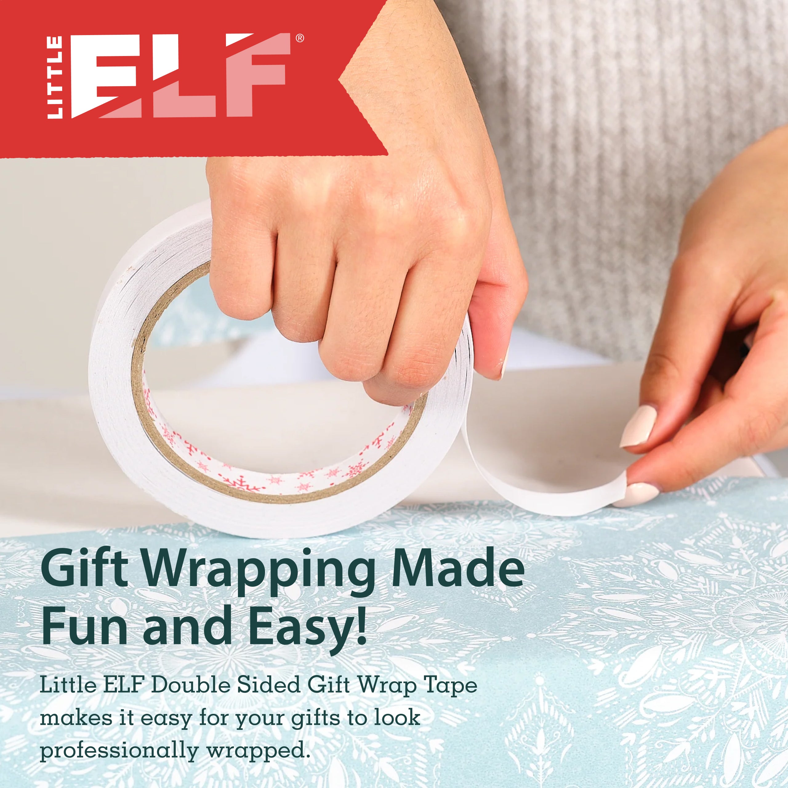 Little ELF Double Sided Gift Wrap Tape